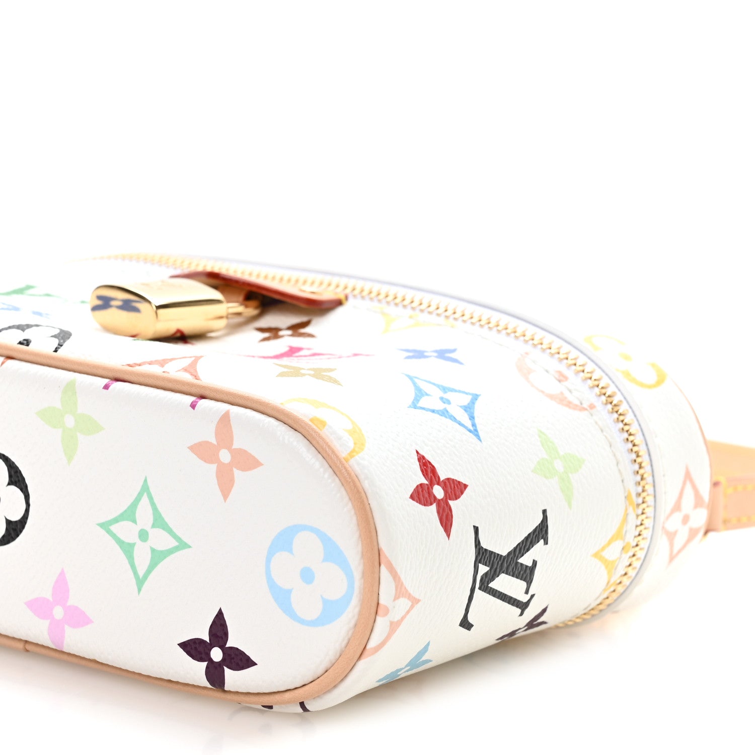 Louis Vuitton LV x TM Monogram Multicolor Vanity Chain Pouch White 9 of 10