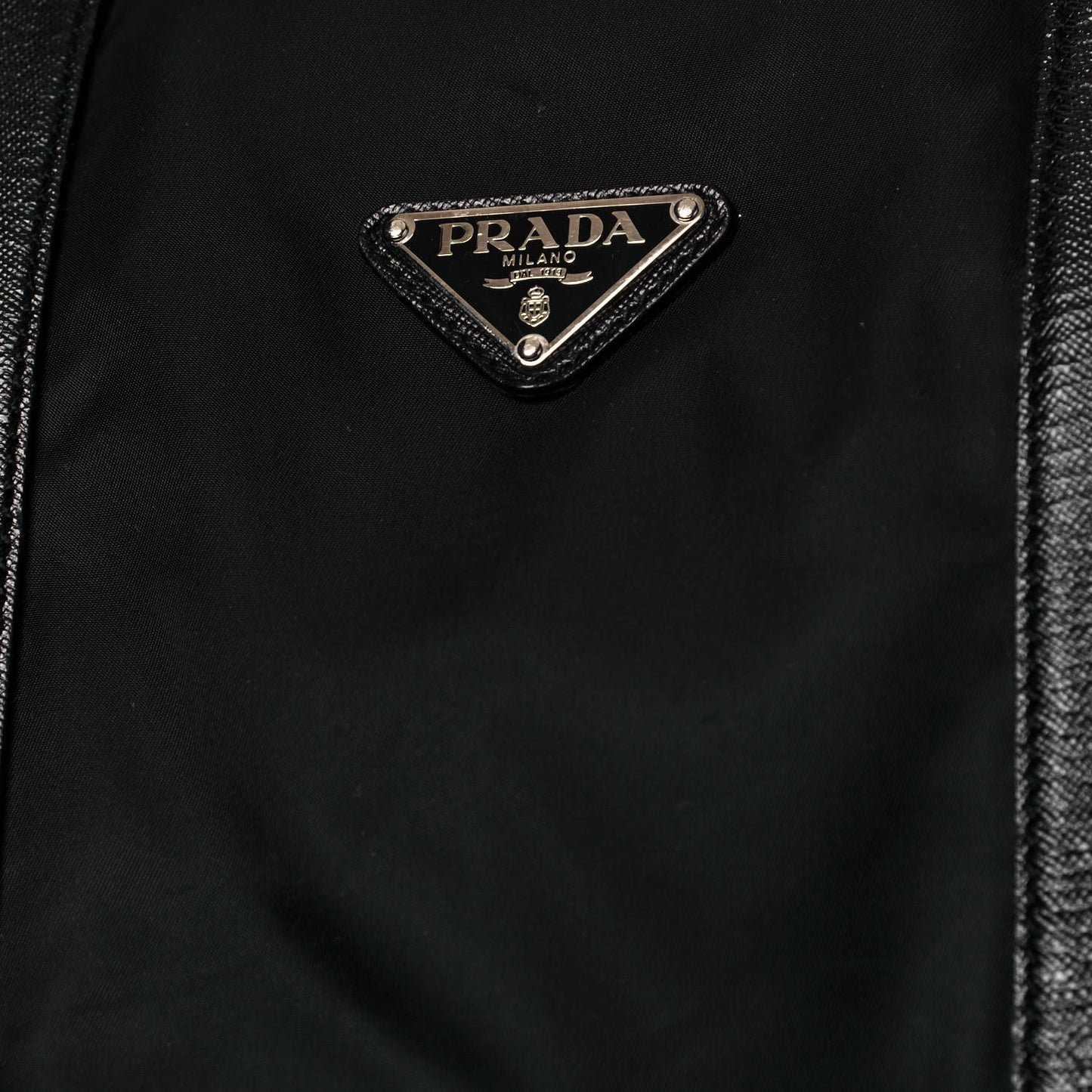 Tessuto Nylon Saffiano Duffle Black