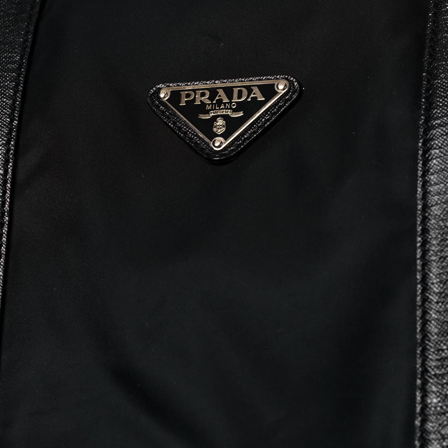 Prada Tessuto Nylon Saffiano Duffle Black 7 of 26