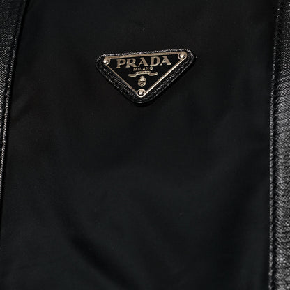 Prada Tessuto Nylon Saffiano Duffle Black 7 of 26
