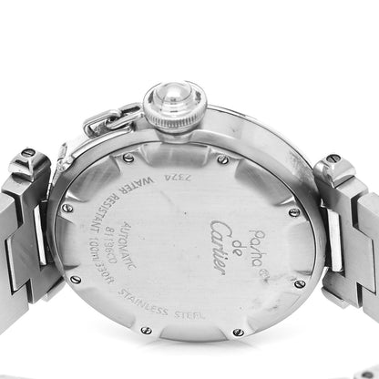 Cartier Stainless Steel 35mm Pasha C Automatic Watch Black 4 of 4