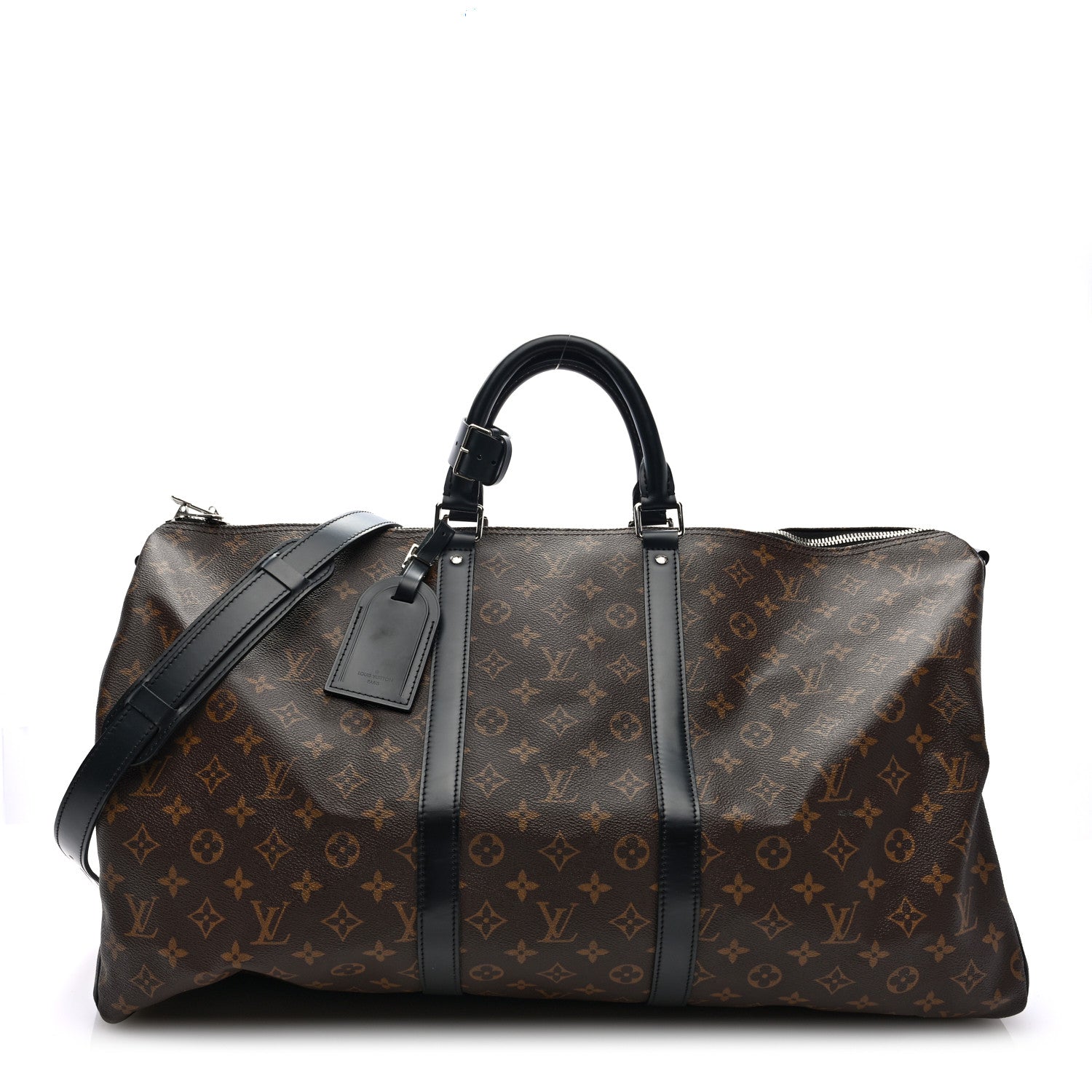Louis Vuitton Monogram Macassar Keepall Bandouliere 55 1 of 9