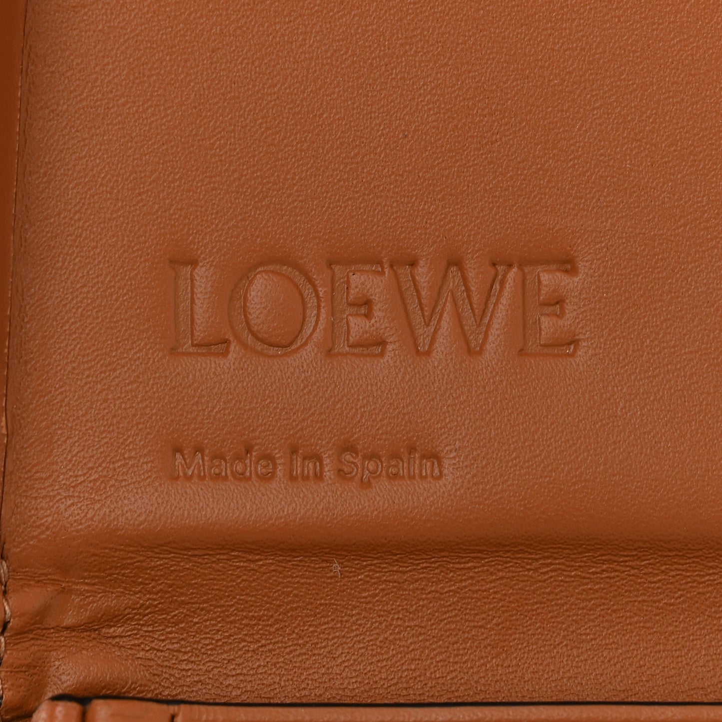 Soft Calfskin Large Heel Pouch Tan