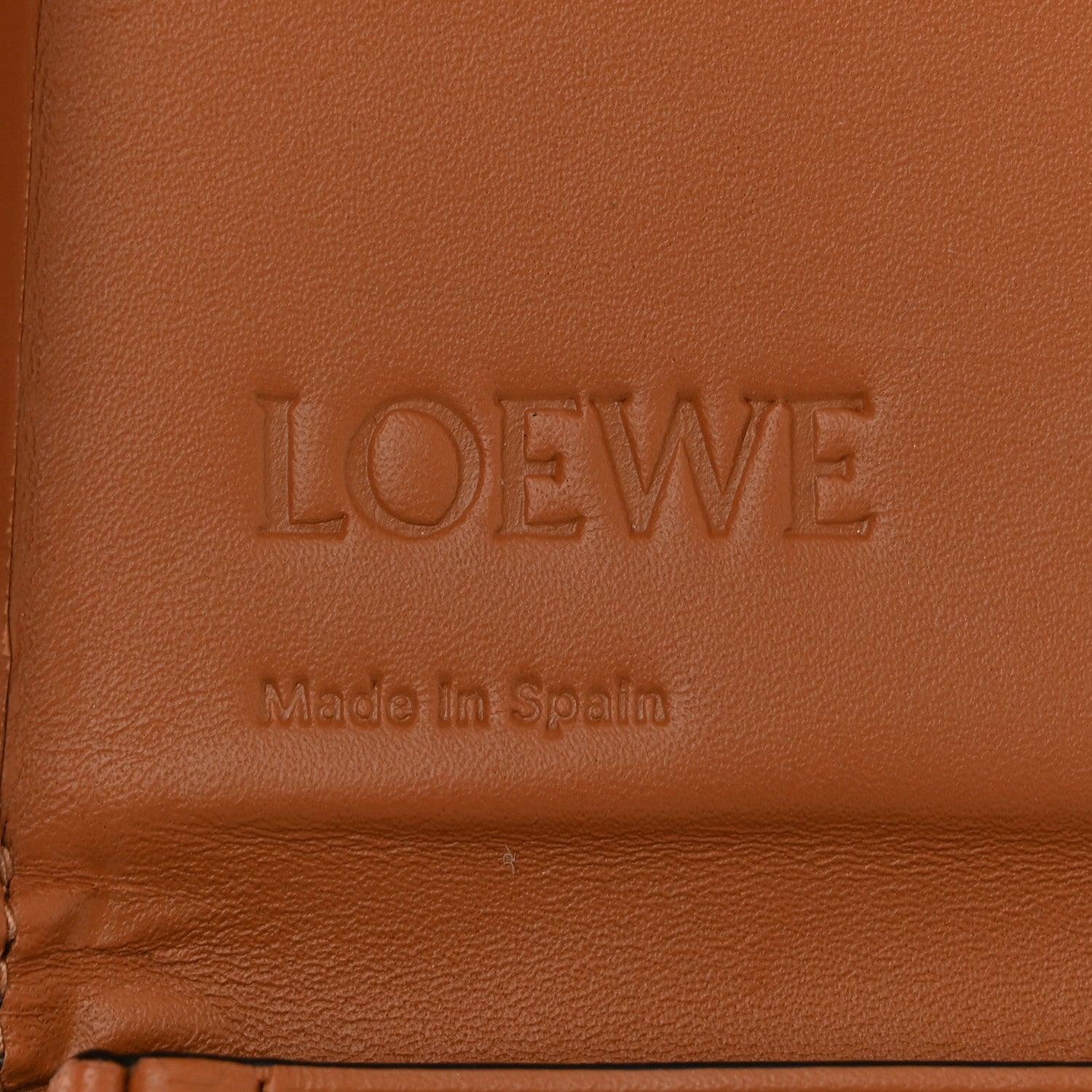 Loewe Soft Calfskin Large Heel Pouch Tan 7 of 12