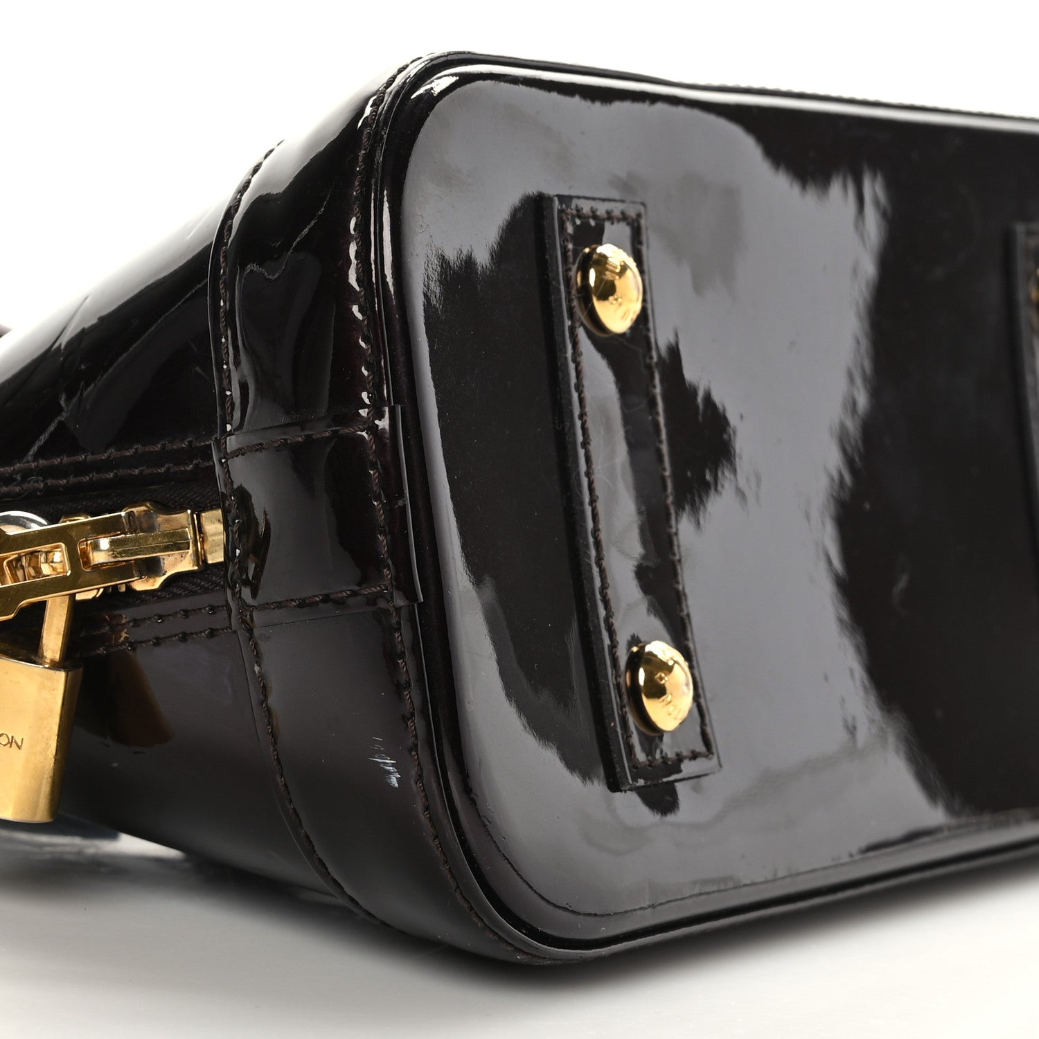 Louis Vuitton Vernis Alma BB Amarante 7 of 10