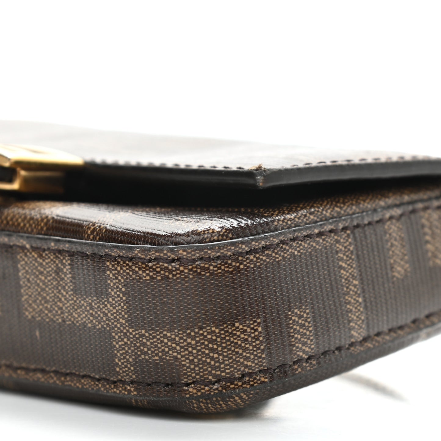 Glazed Fabric FF 1974 Nano Baguette Charm Mogano Panna