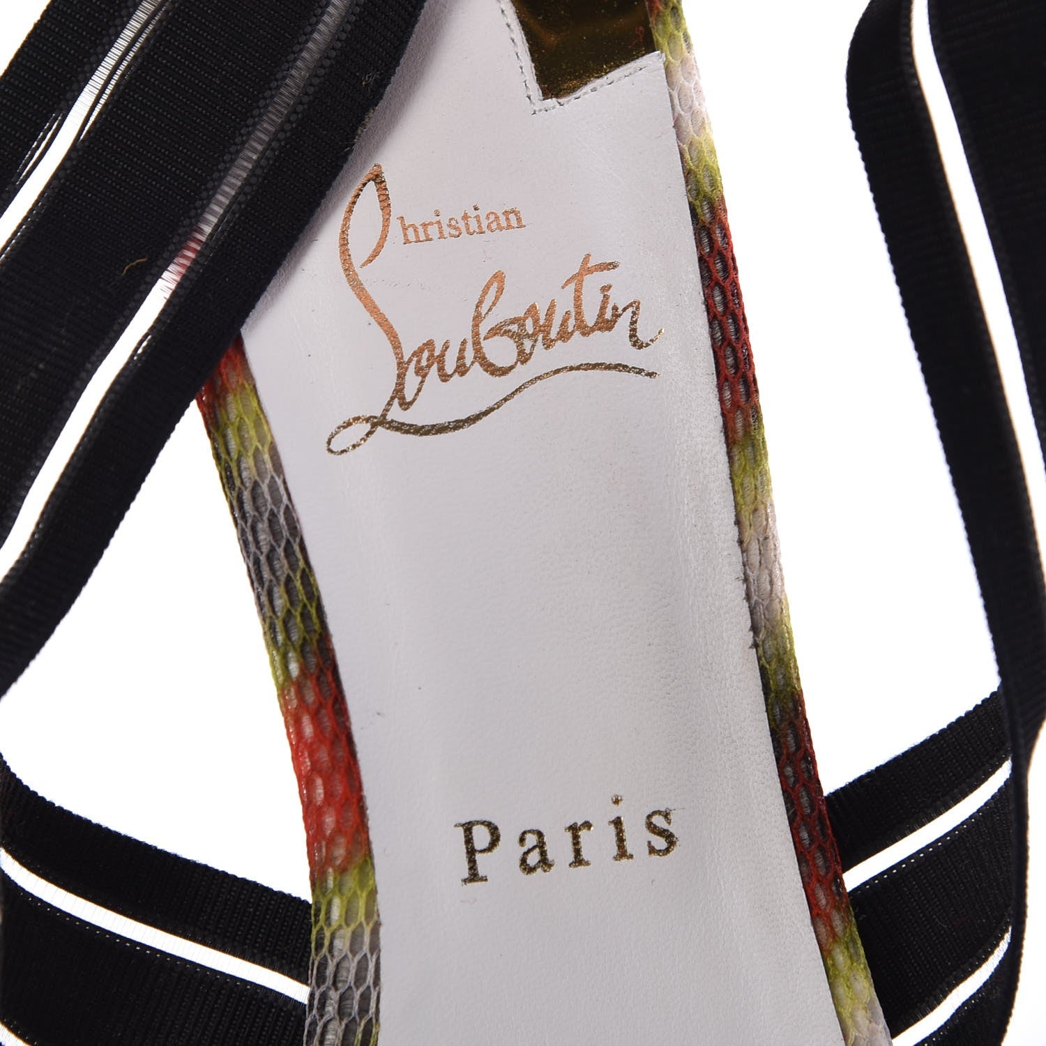 Christian Louboutin Specchio Pira Res Techno Elastagram 100 Sandals 39 Version Black 7 of 8