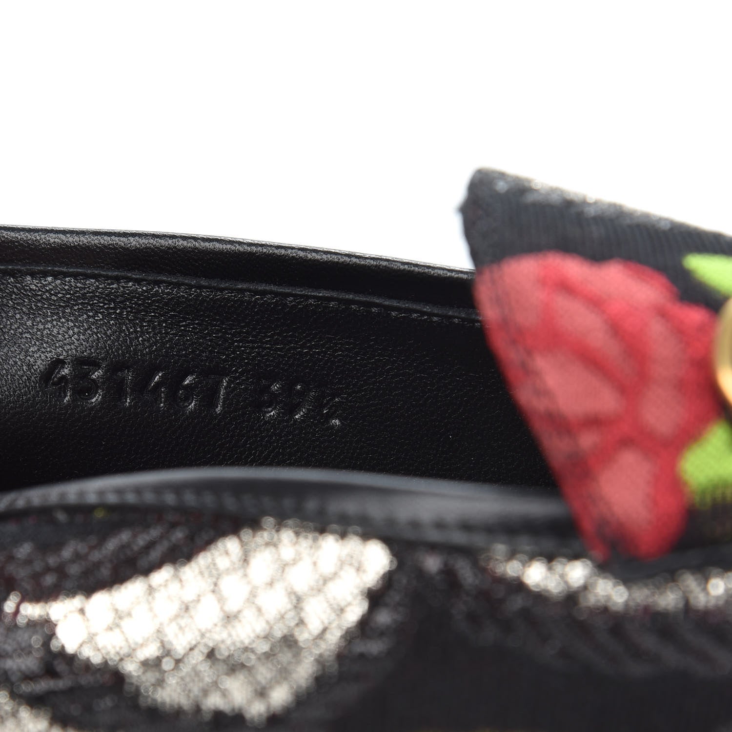 Gucci Floral Jacquard Horsebit Womens Jordaan Loafers 39.5 Multi 9 of 10