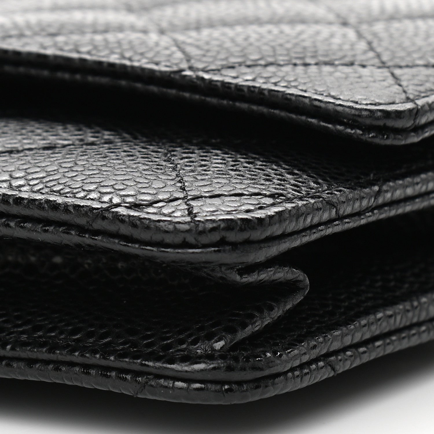 Chanel Caviar Quilted Wallet On Chain WOC Black 11 of 12