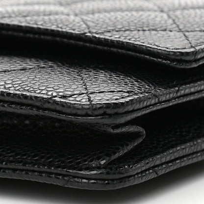 Chanel Caviar Quilted Wallet On Chain WOC Black 11 of 12