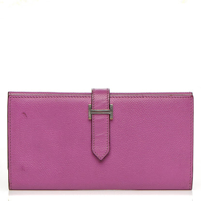 Hermes Epsom Tri-Fold Bearn Wallet Cyclamen 1 of 10