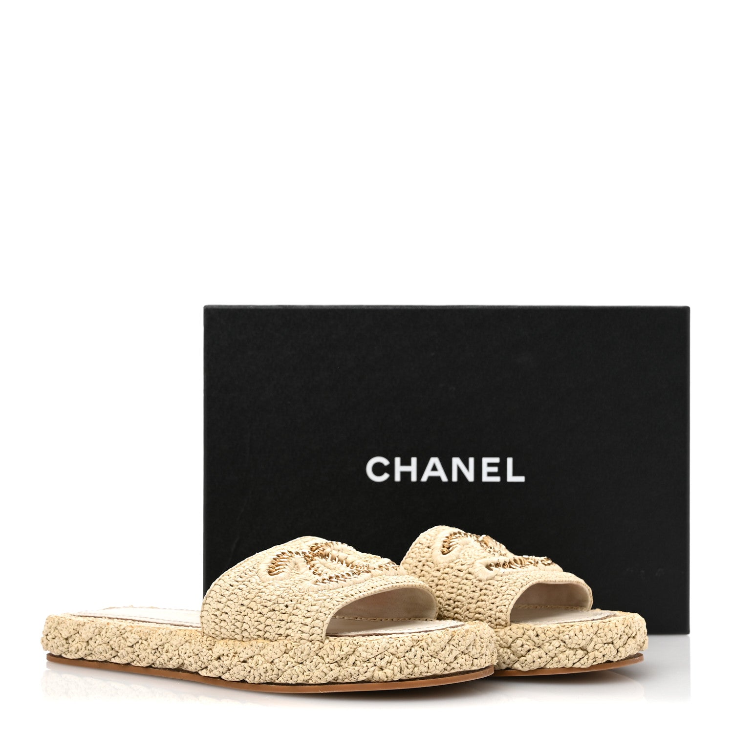 Chanel Braided Cord CC Mules 40 Light Beige 12 of 12
