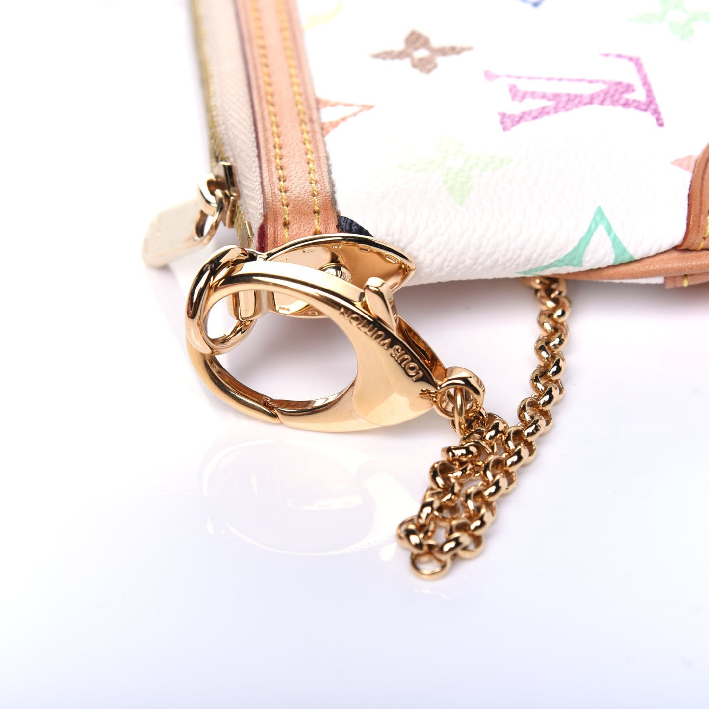 Monogram Multicolor Pochette Milla PM White