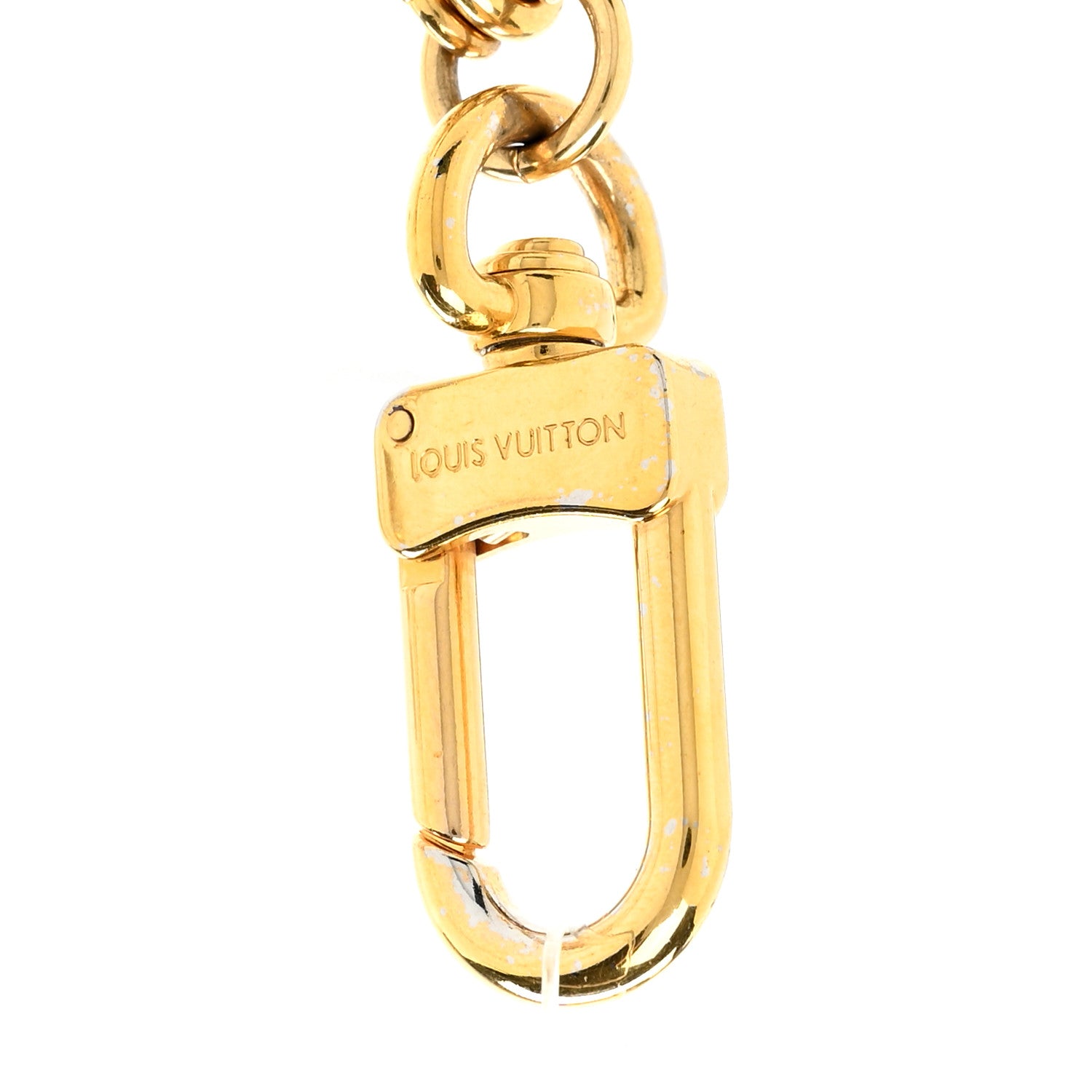 Louis Vuitton Catogram Flying Cat Bag Charm Chain Gold Black 4 of 4