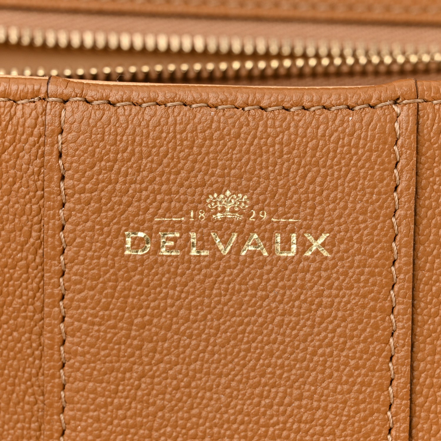 Delvaux Grained Calfskin MM Brillant Satchel Natural 6 of 14