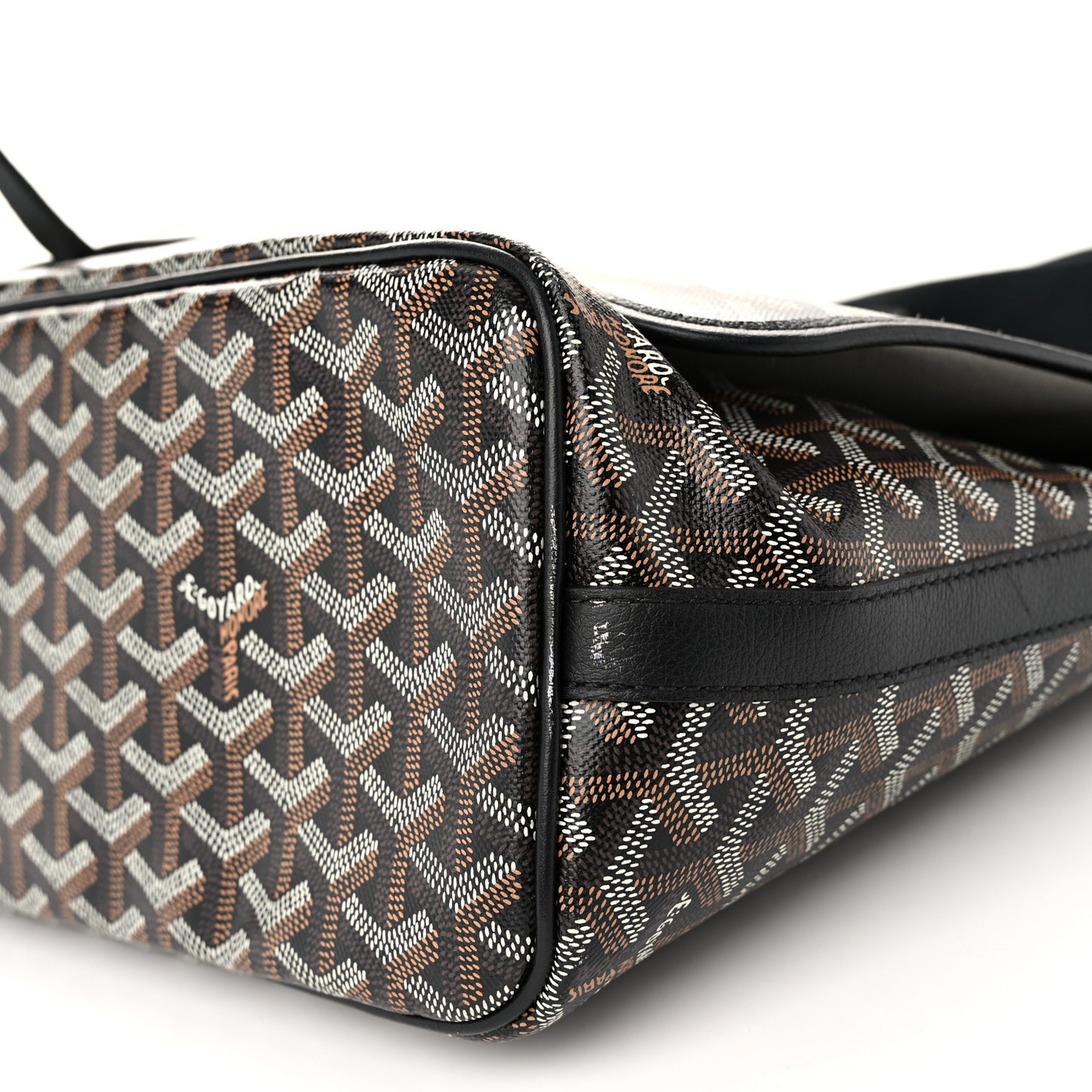 Goyardine Capetien Messenger Bag Black