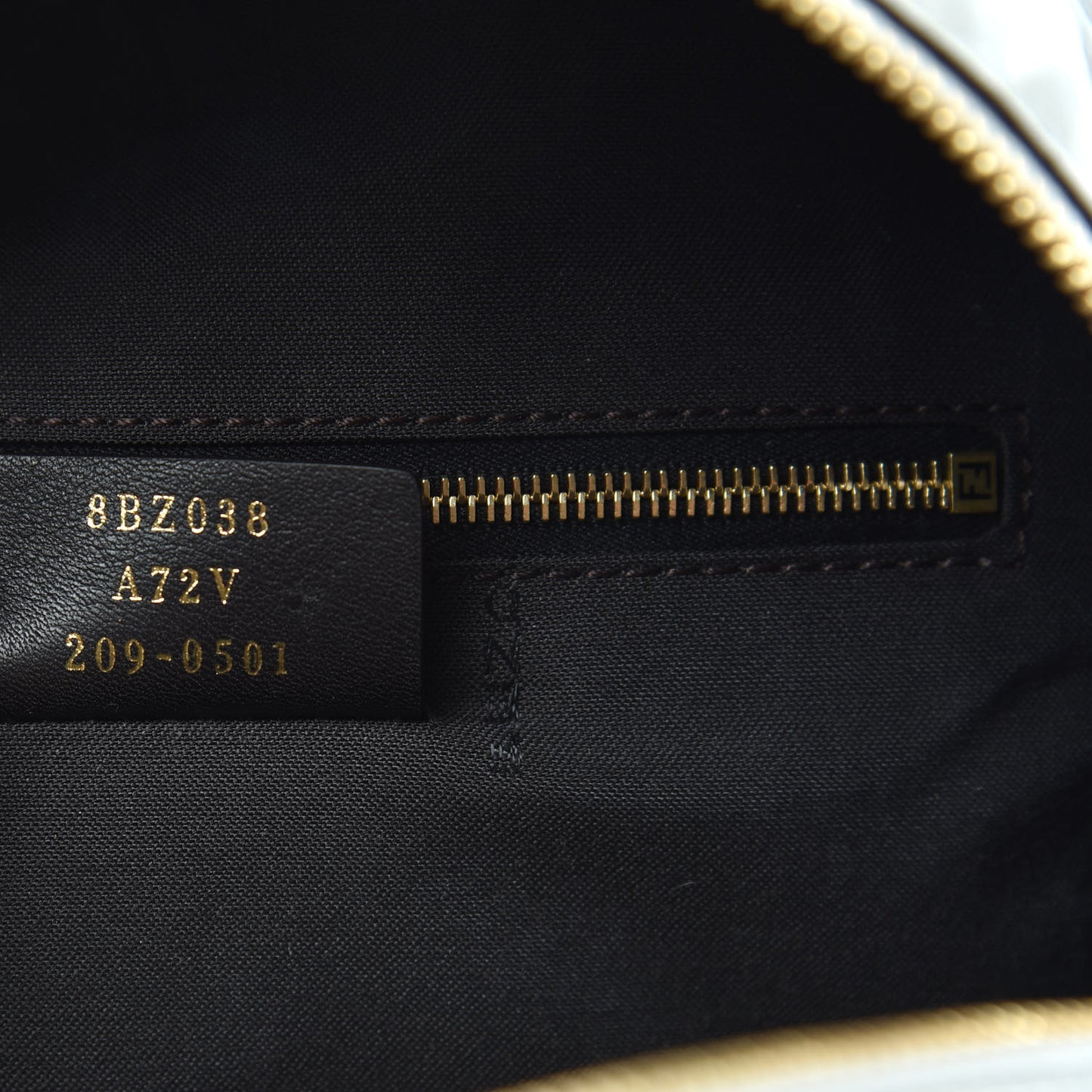 Nappa FF 1974 Embossed Mini Backpack White