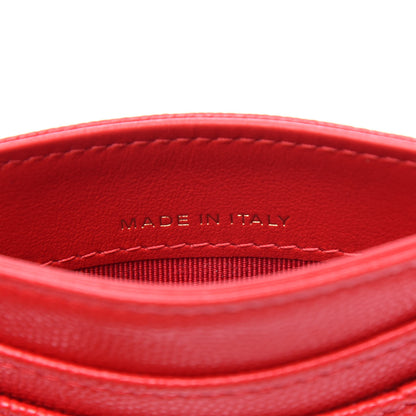 Chanel Caviar Quilted Card Holder Red 7 of 9