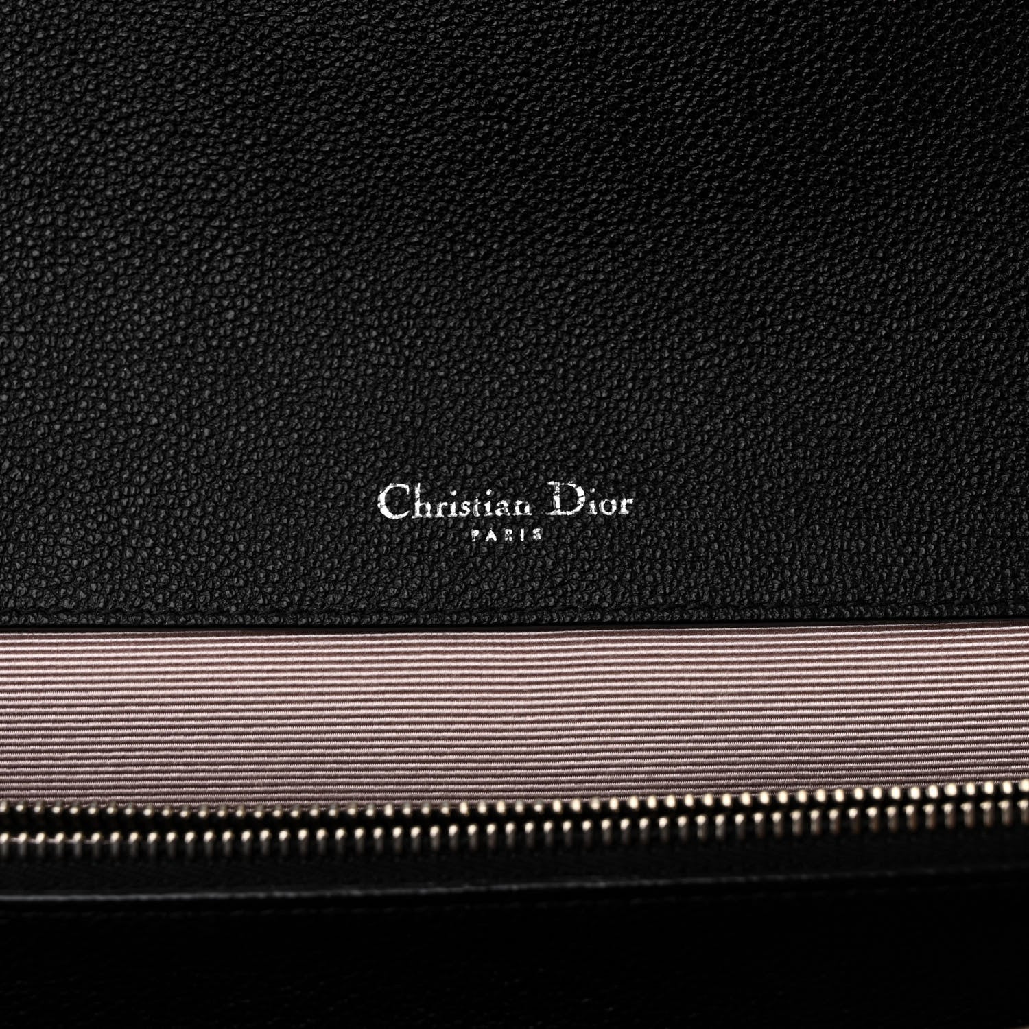 Christian Dior Grained Calfskin Diorama Satchel Black 7 of 17