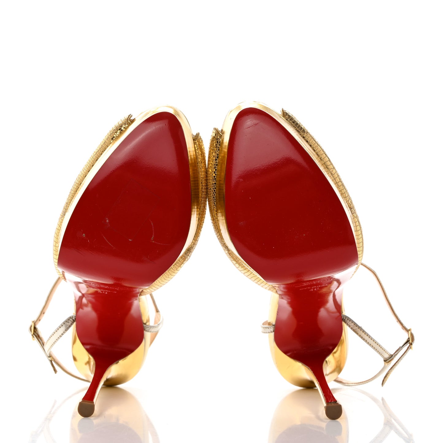 Metallic Laminato Botticella Alta 150 Platform Sandal 40 Gold