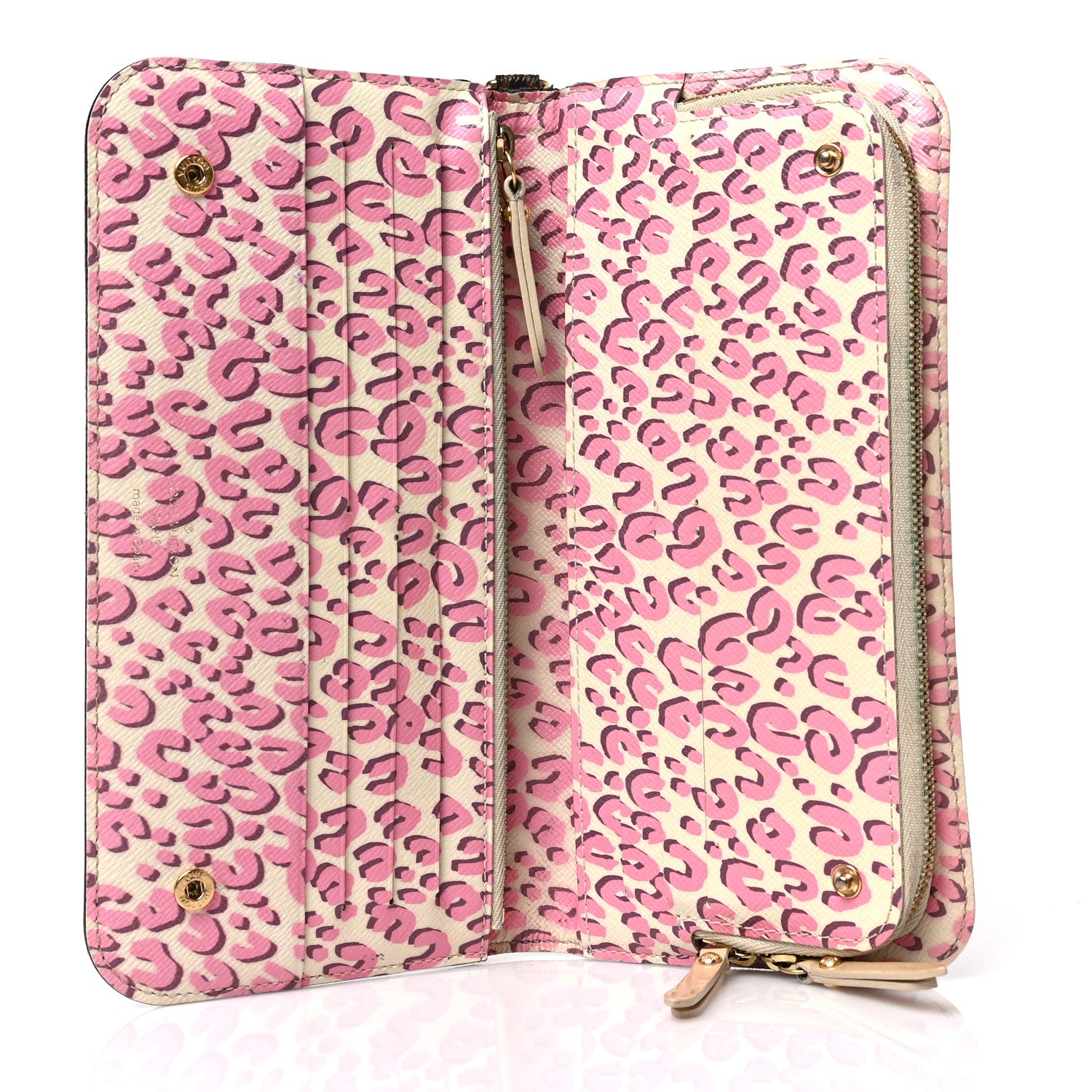 Louis Vuitton Monogram Leopard Insolite Wallet Blanc Corail 5 of 6