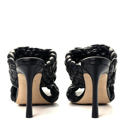Bottega Veneta Nappa Twisted Padded Intrecciato Curve Slide Sandals 36 Black 6 of 10