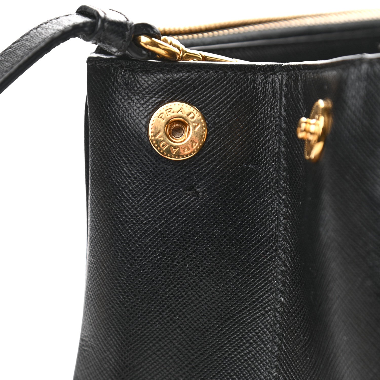 Prada Saffiano Medium Galleria Double Zip Tote Black 10 of 12