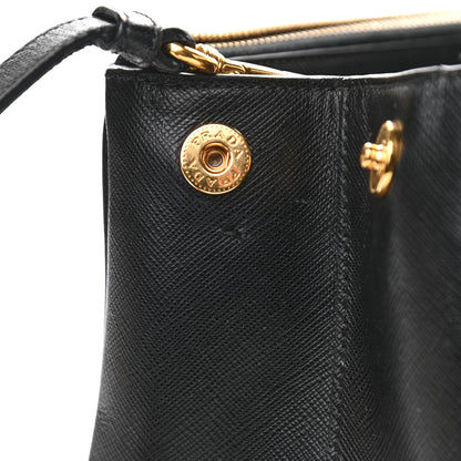 Prada Saffiano Medium Galleria Double Zip Tote Black 10 of 12