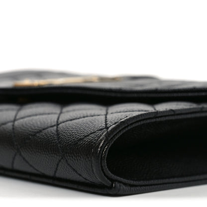 Saint Laurent Grain De Poudre Textured Mixed Matelasse Triquilt Monogram Clutch Black 9 of 10