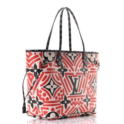 Louis Vuitton Monogram Giant Crafty Neverfull MM Creme Rouge Black 2 of 5