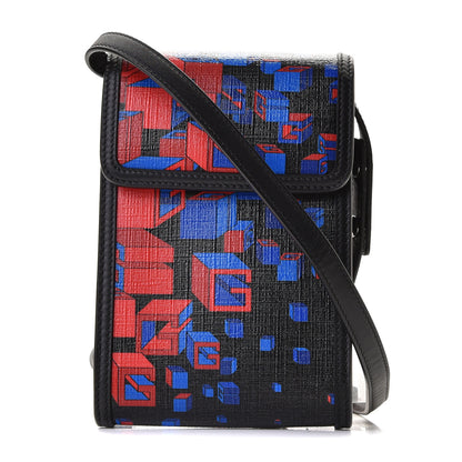 Gucci Canvas Mini Crossbody Bag Black Multicolor 1 of 7