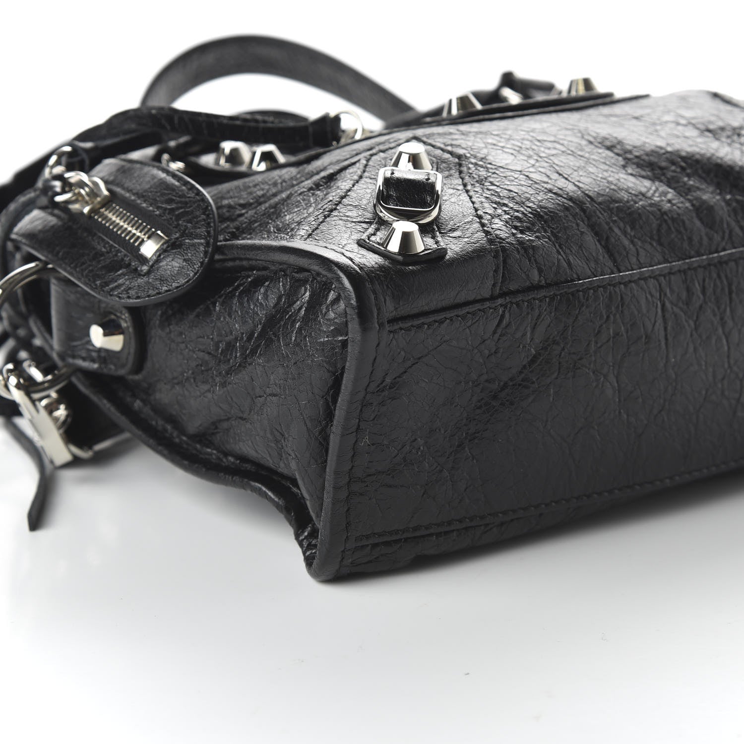 Balenciaga Agneau Classic Silver Hardware Mini City Black 6 of 10