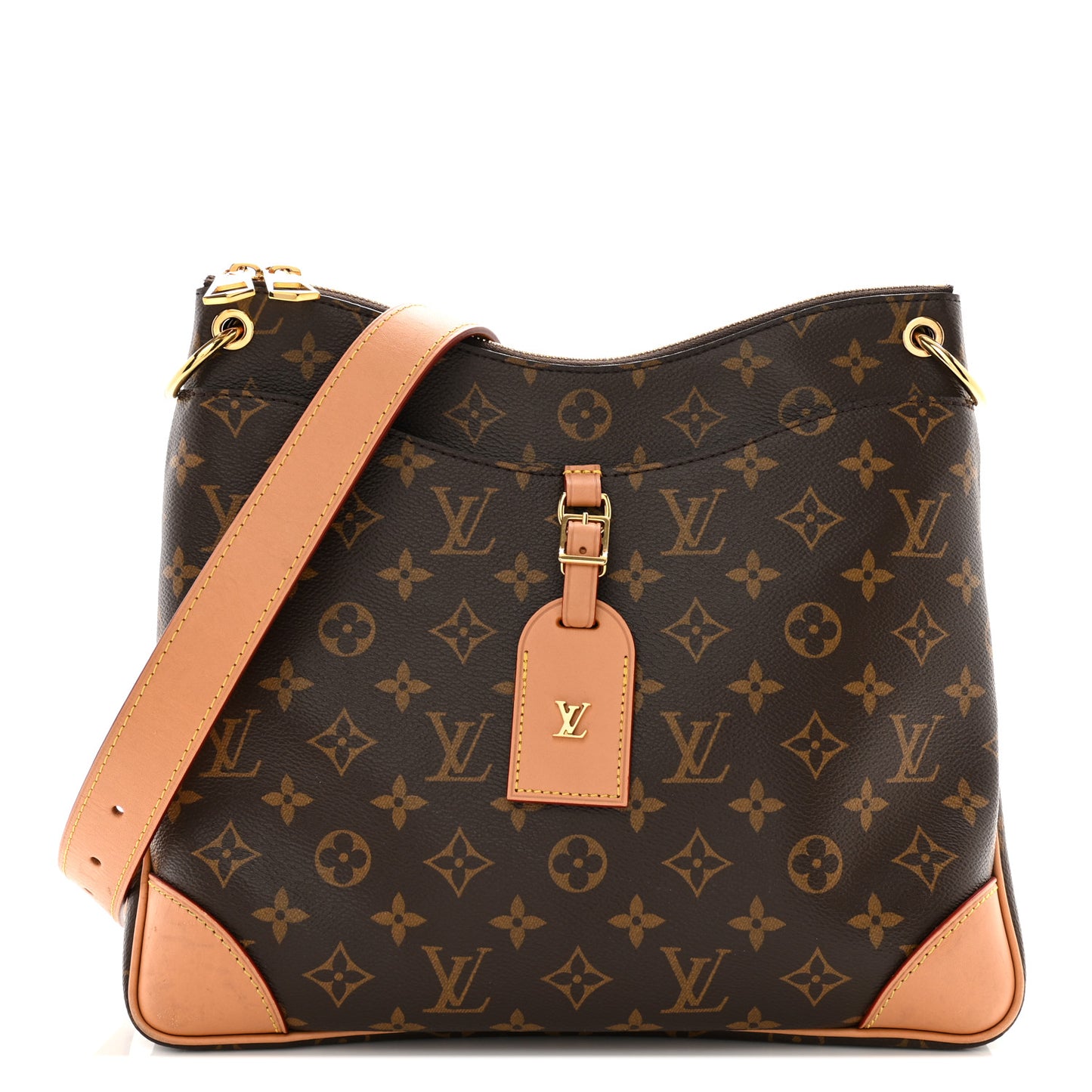 LOUIS VUITTON Monogram Odeon MM Natural