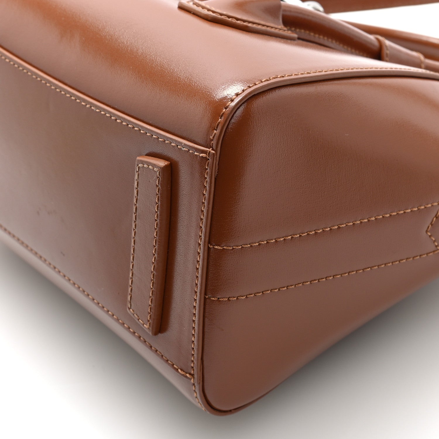 Givenchy Box Calfskin Mini Lock Antigona Shoulder Bag Tan 9 of 9