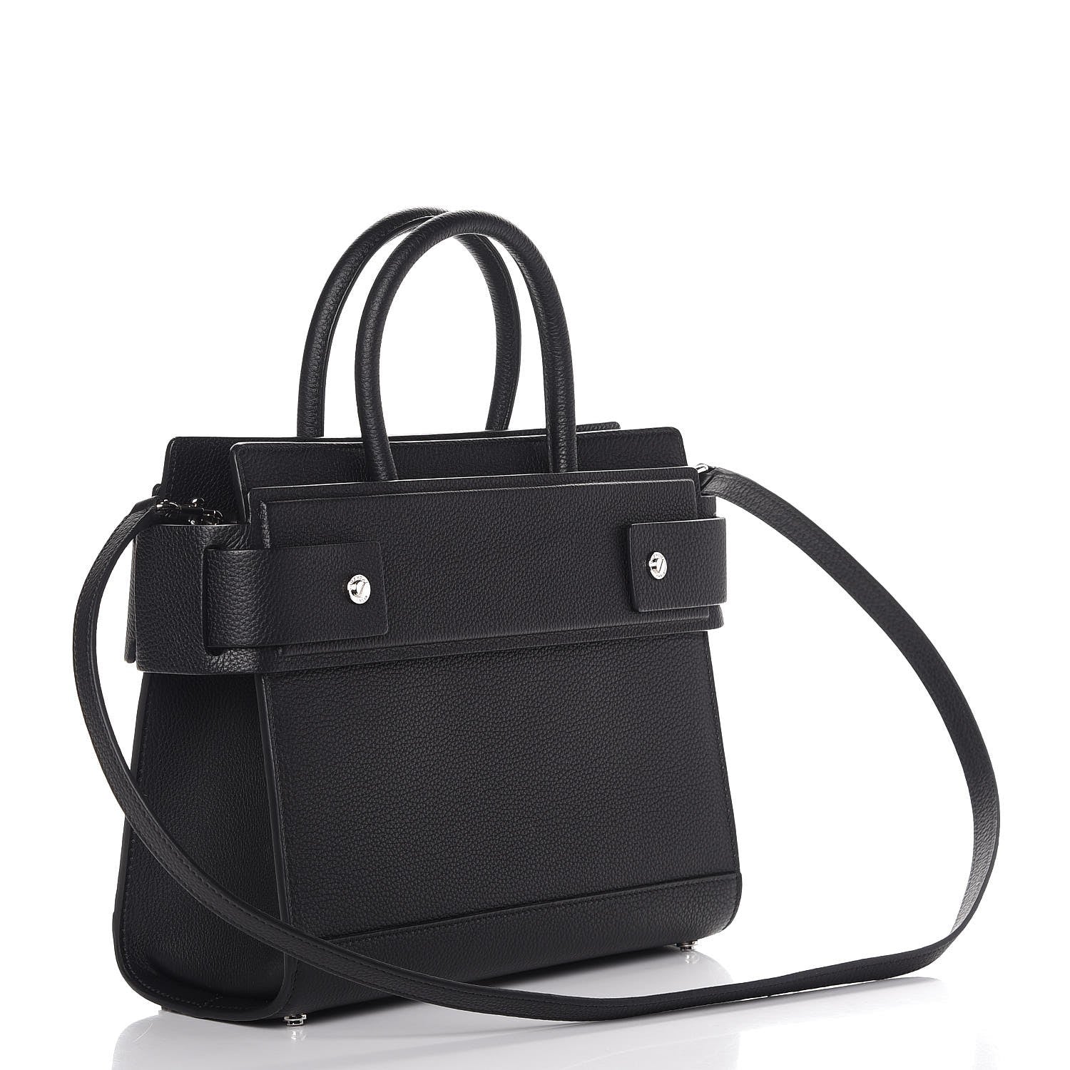 Givenchy Grained Calfskin Small Horizon Satchel Black 4 of 7