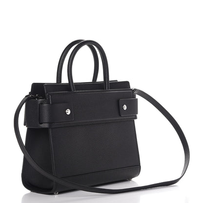 Givenchy Grained Calfskin Small Horizon Satchel Black 4 of 7