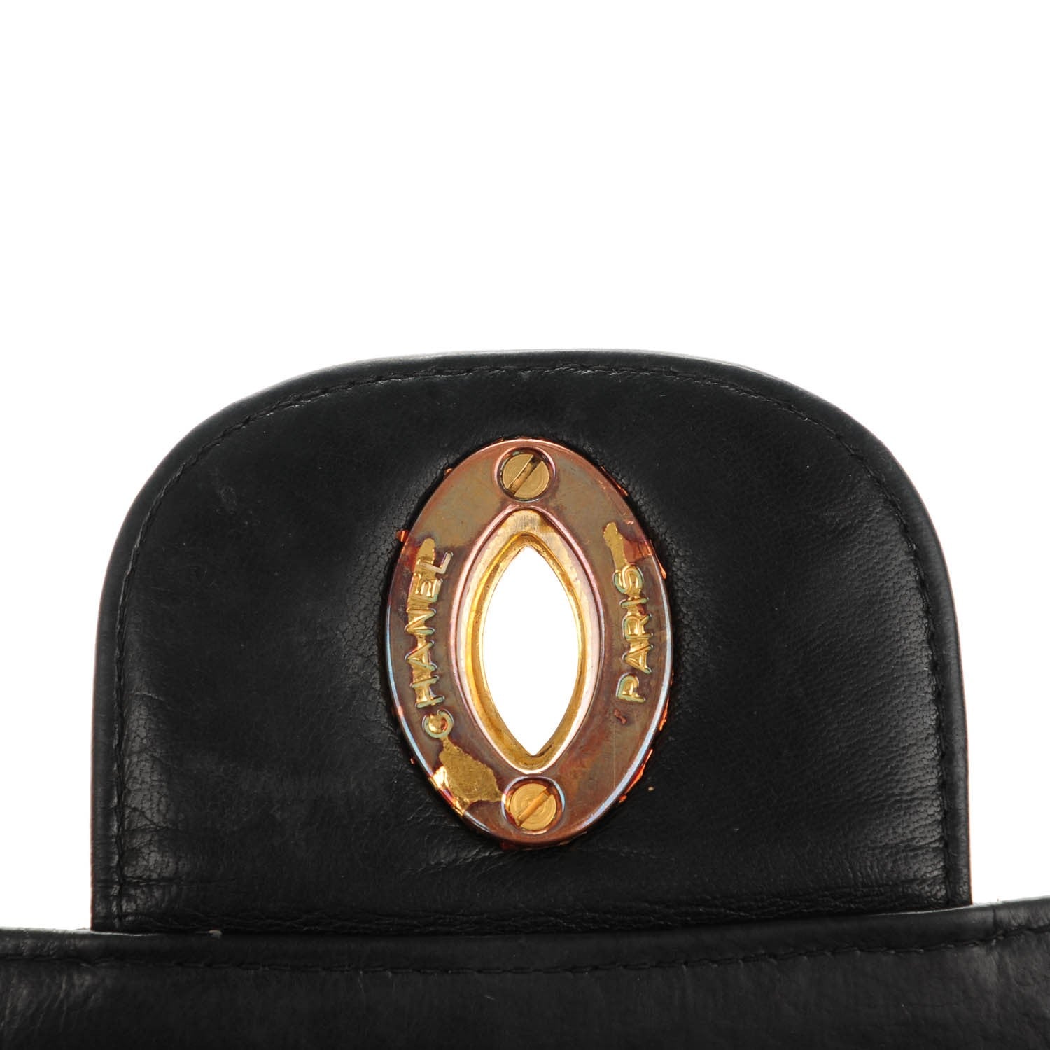 Chanel Lambskin Quilted Jumbo Flap Black 6 of 13