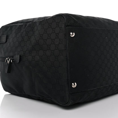 Gucci Denim Monogram Large Duffle Black 7 of 9