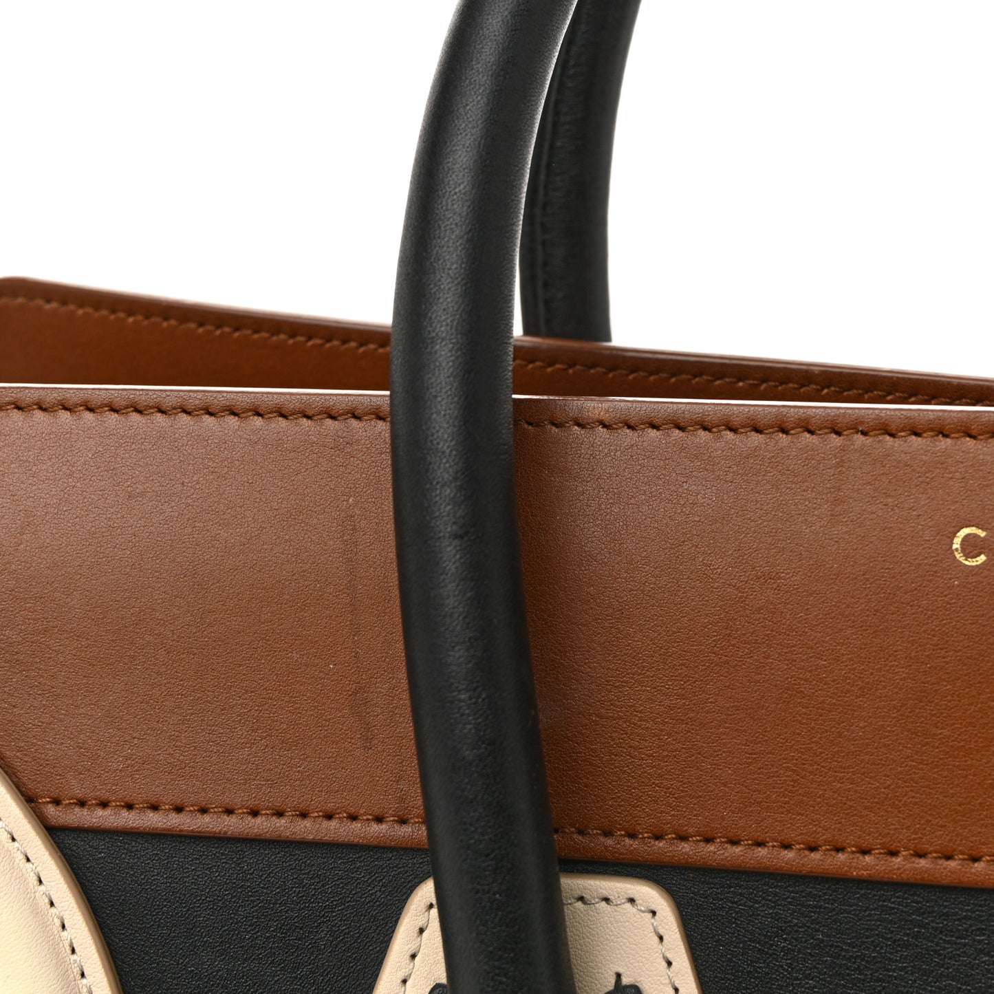 Smooth Calfskin Mini Tri-Color Luggage Multicolor