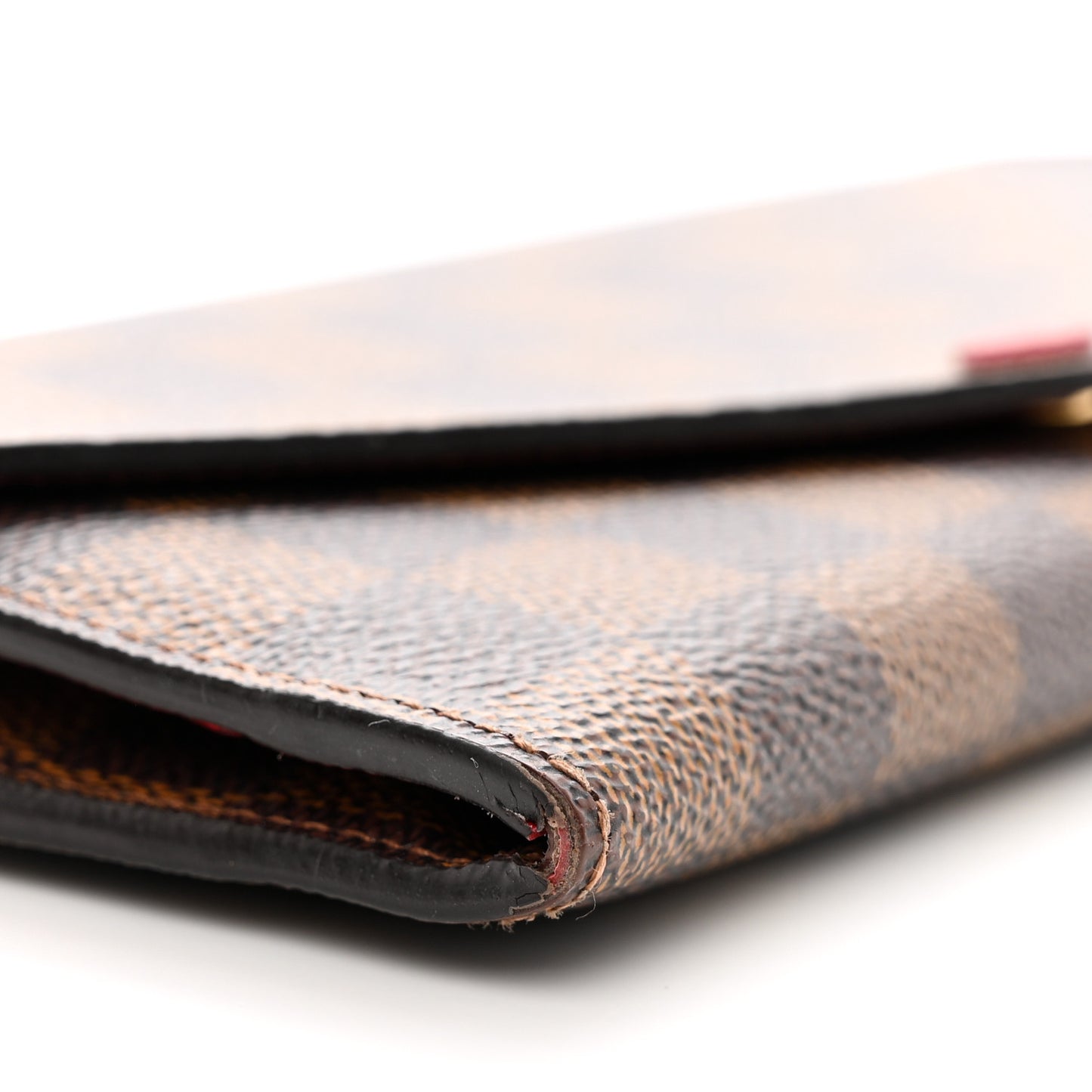 Damier Ebene Josephine Wallet Red