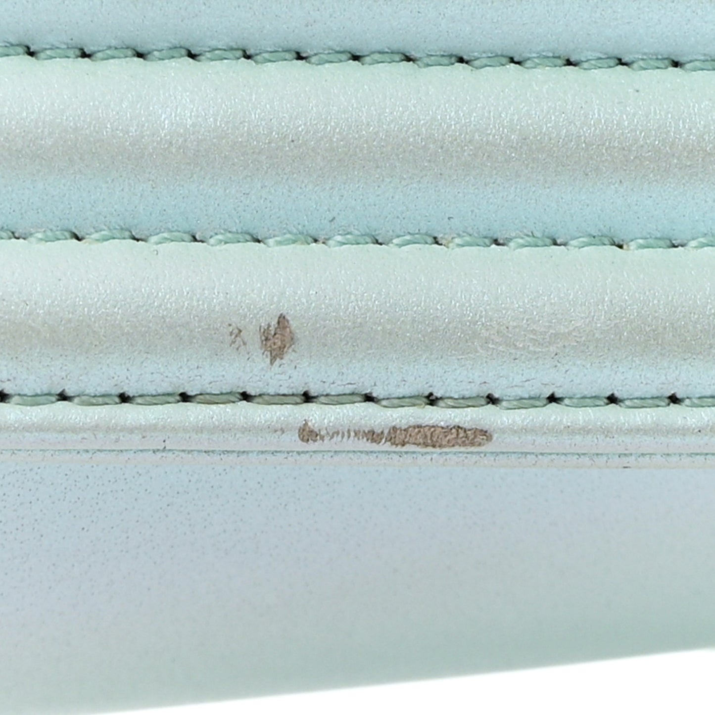 Iridescent Lambskin Chevron Quilted Medium Boy Flap Turquoise