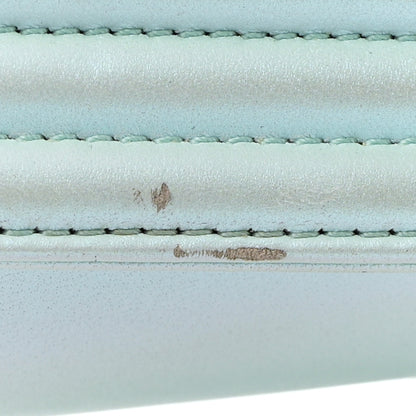 Chanel Iridescent Lambskin Chevron Quilted Medium Boy Flap Turquoise 23 of 27