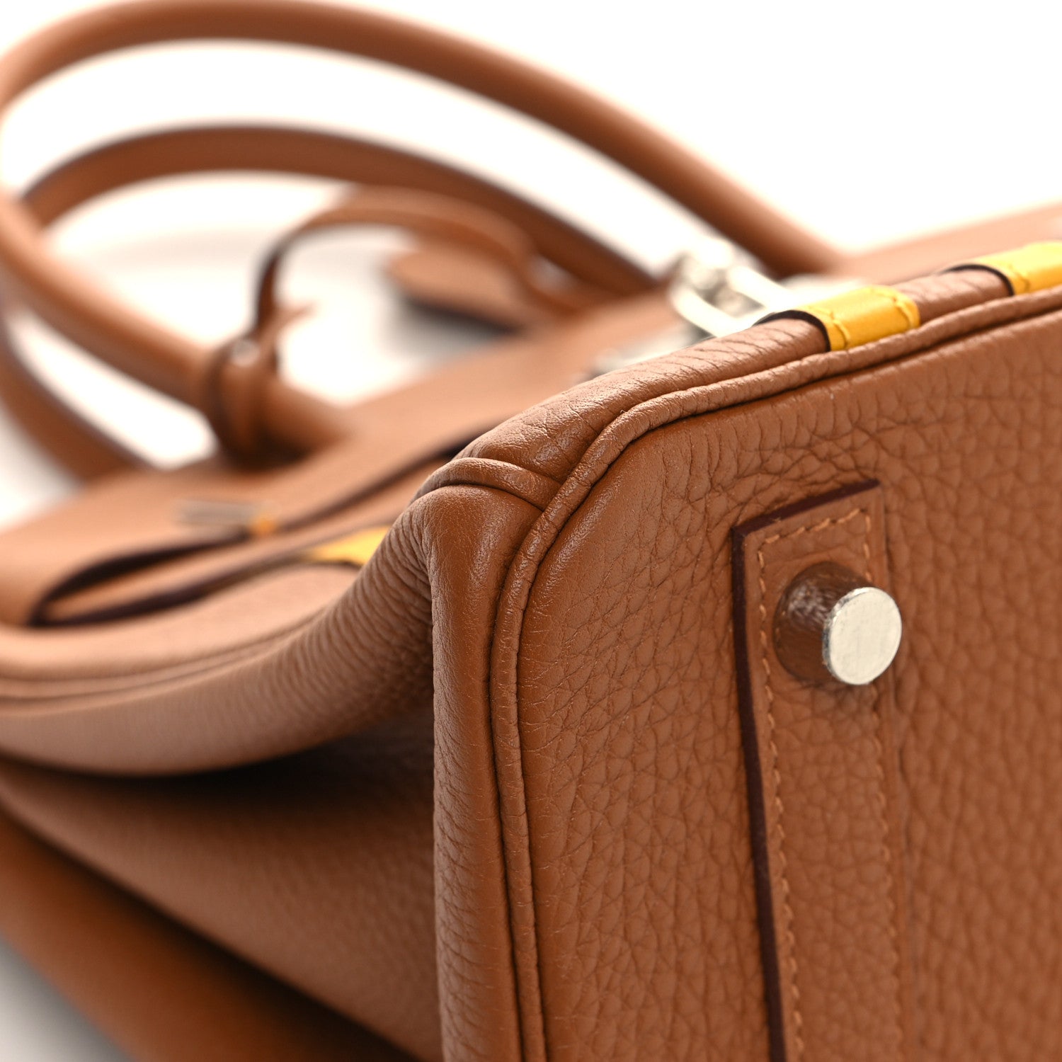 Hermes Togo Swift Officier Birkin 30 Gold Ambre 9 of 12