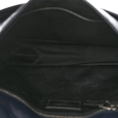 Saint Laurent Crinkled Calfskin Matelasse Monogram Medium Niki Chain Satchel Deep Marine 5 of 10