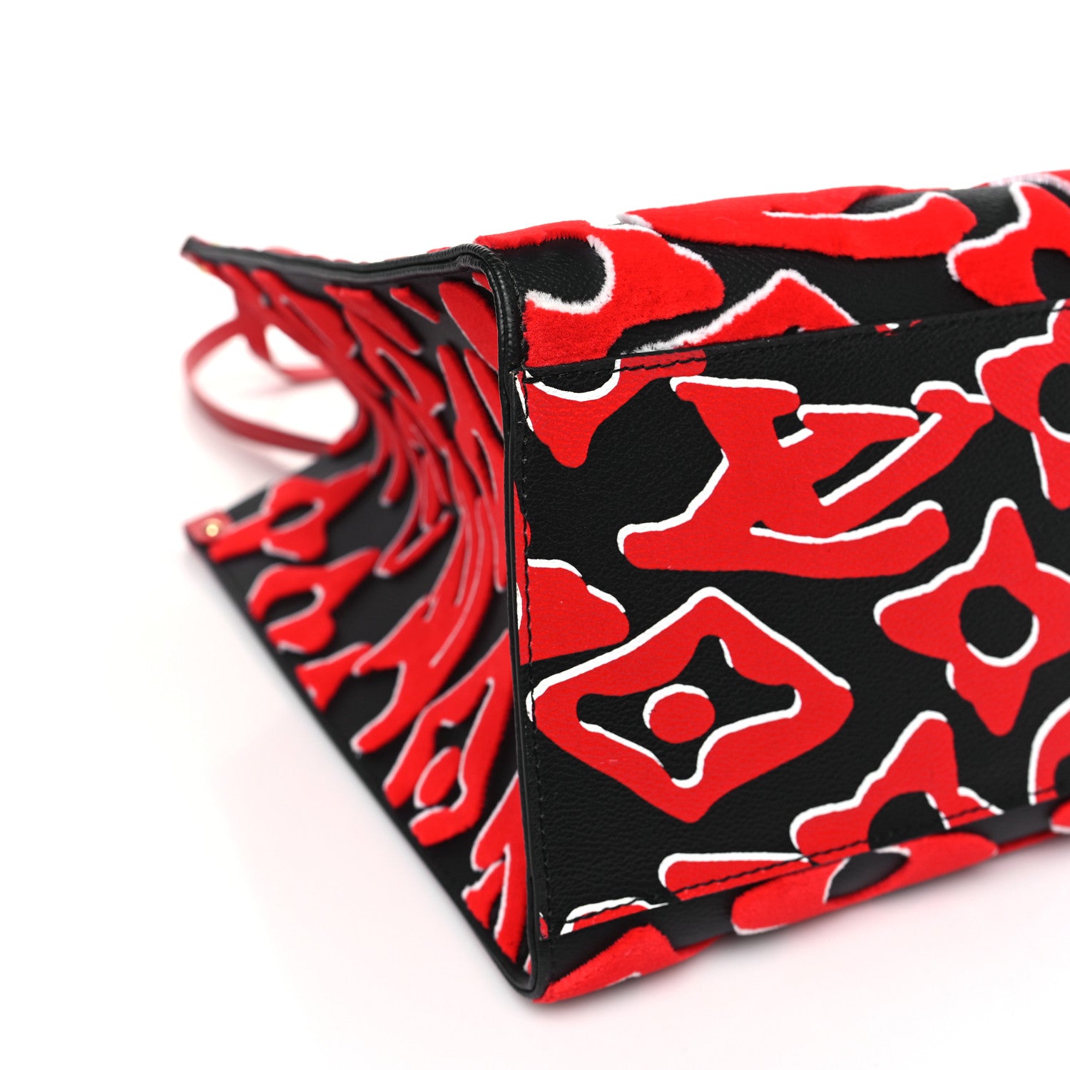 Louis Vuitton X UF Tufted Monogram Onthego GM Black Red 7 of 8