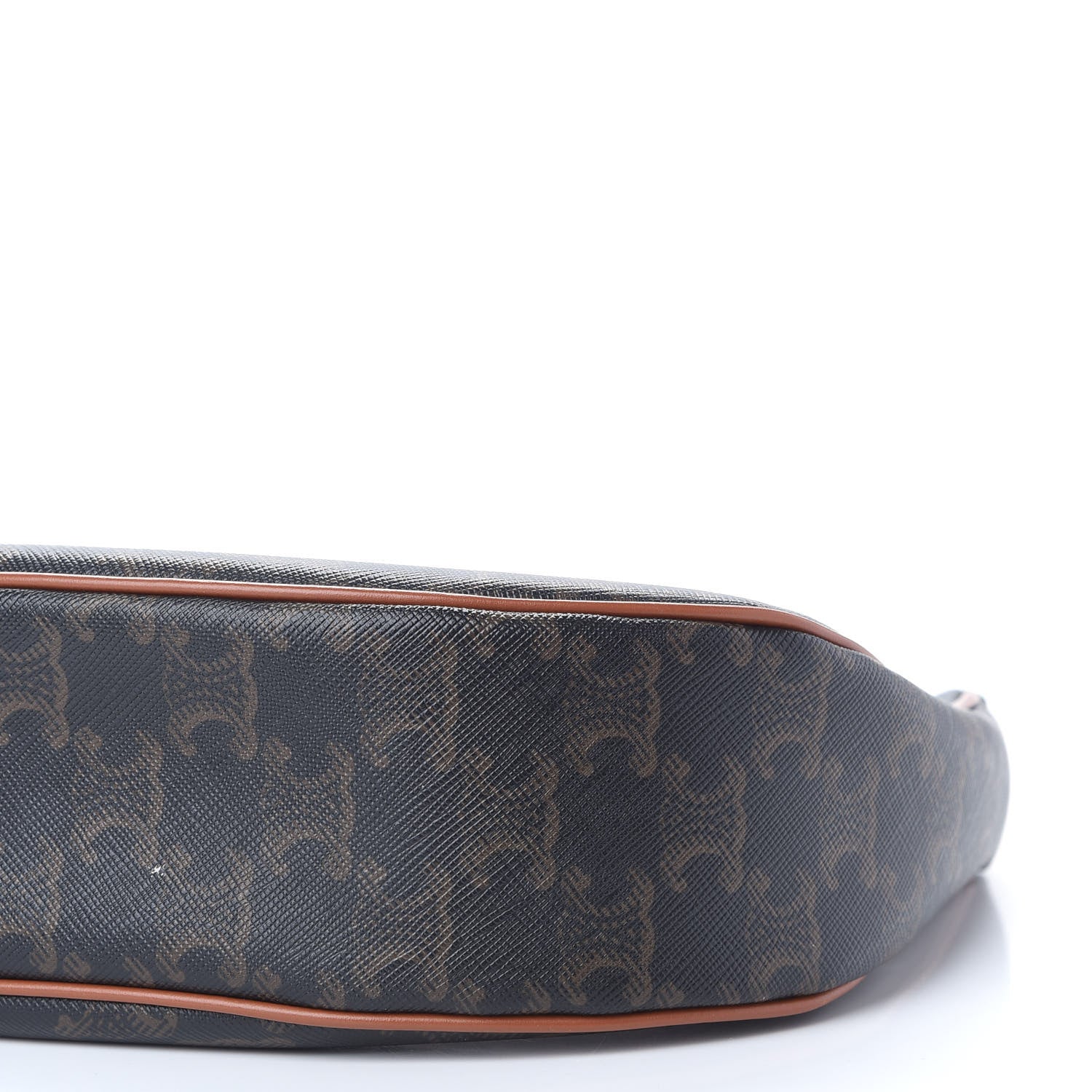 Celine Triomphe Canvas Calfskin Ava Shoulder Bag Tan 9 of 9