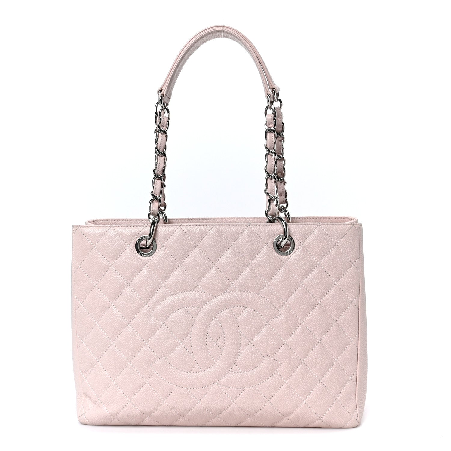 Chanel Caviar Quilted Grand Shopping Tote GST Light Pink 1 of 11