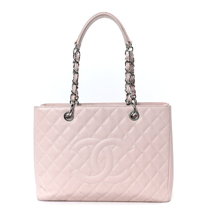 Chanel Caviar Quilted Grand Shopping Tote GST Light Pink 1 of 11