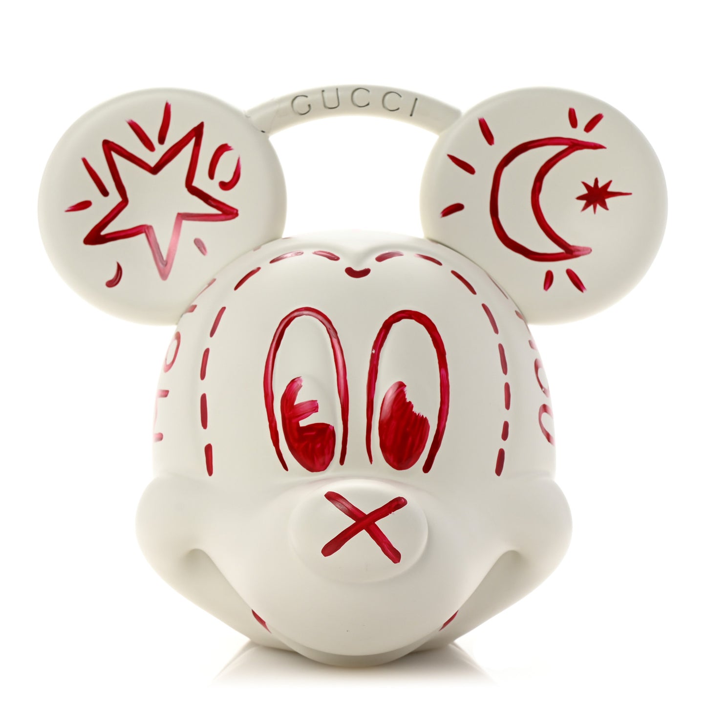 X DISNEY Plastic Mickey Mouse Top Handle Bag White
