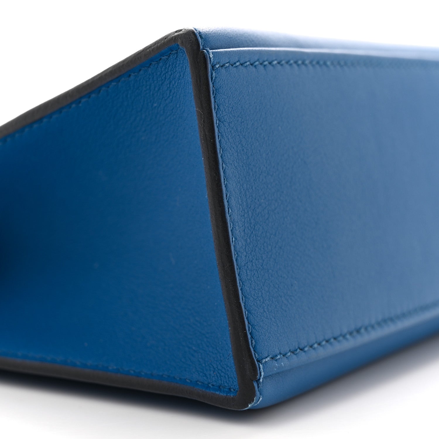 Hermes Swift Kelly Pochette Clutch Bleu France 8 of 11